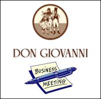 Dinner meeting at Don Giovanni's